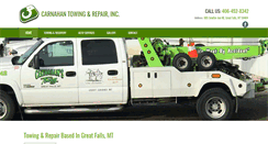 Desktop Screenshot of carnahanstowingandautomotiverepair.com